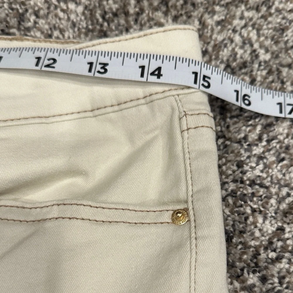 Nicole Miller Women's High Rise Beige Jeans